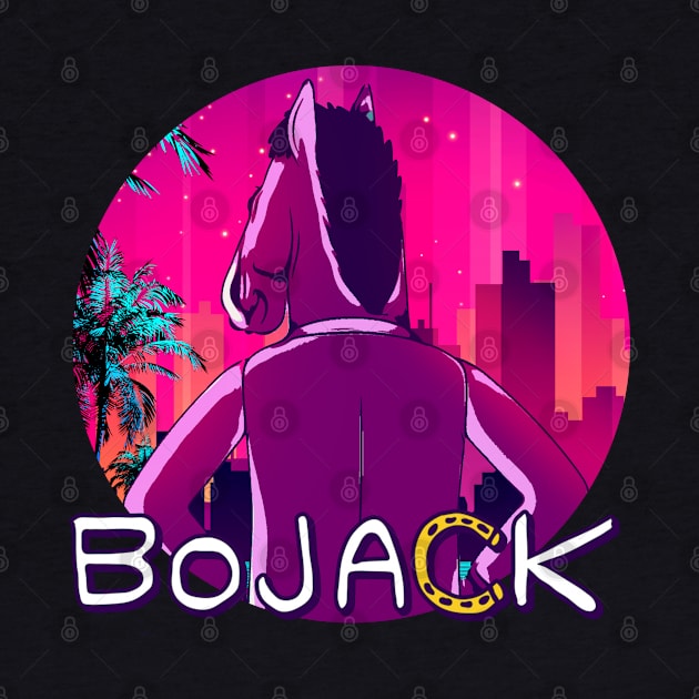 Bojack retrowave by LAKOSH